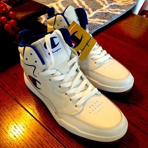 Champion court hi shoes